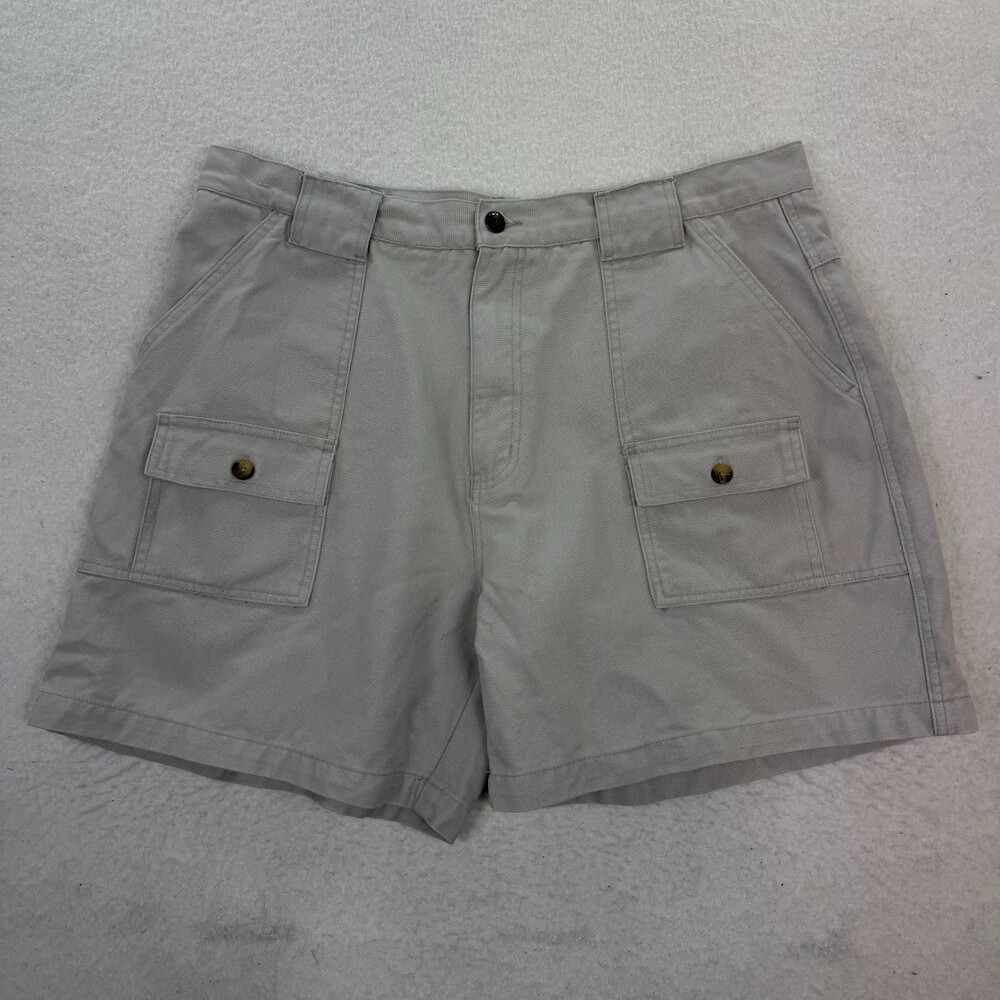 Pacific Crest Tan Shorts Men's 100% Cotton Zip Button Jean Material Size 38